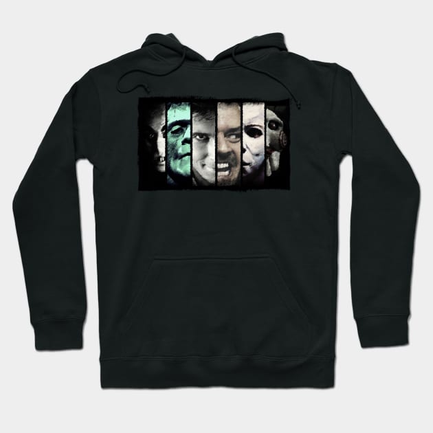 HORROR COLLAGE Horror Hoodie TeePublic